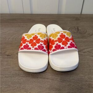 Kate Spade New York Women's Olympia Rubber Multi/OPT White Slip On Size 9B NEW